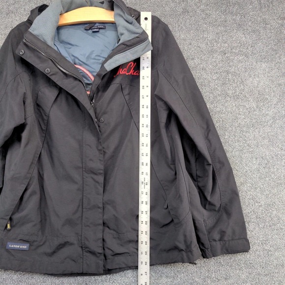 Lands' End Women's 2008 Sundance Film Festival Windbreaker Jacket Black Small - Picture 13 of 15